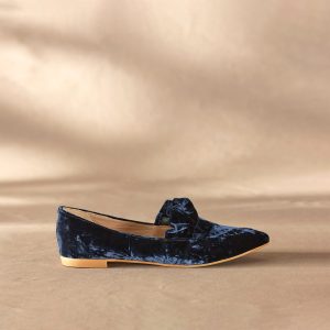 Chrystal Velvet Flats